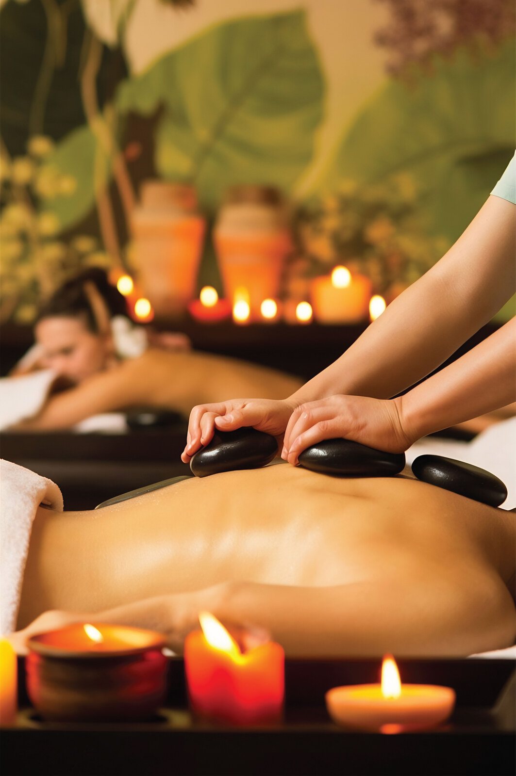 Hot stone massage